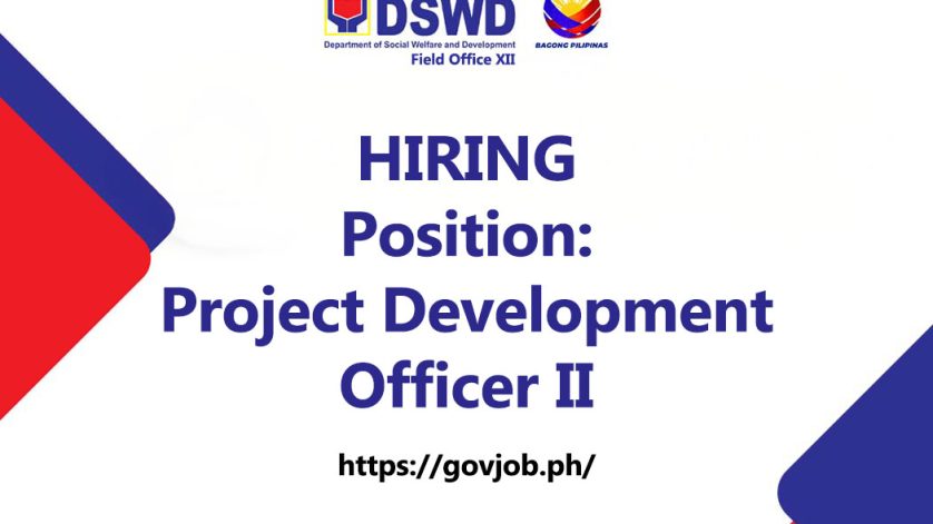dswd field office xii job hiring november 2024 intake